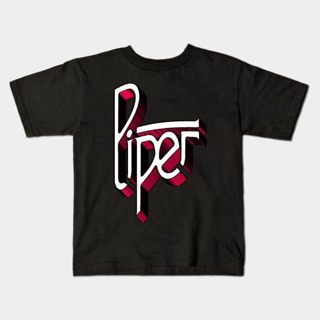 Piper Band 3D Kids T-Shirt by RetroZest